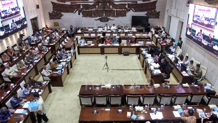 Ilustrasi rapat kerja DPR RI. (Foto: Tempo)