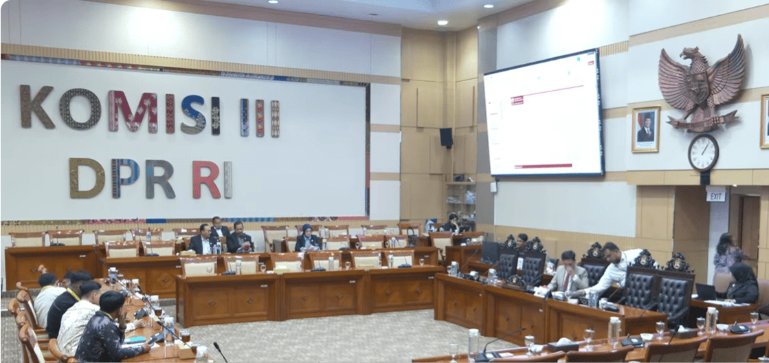 Rapat Dengar Pendapat Umum (RDPU) Komisi III DPR RI mengenai RUU Perampasan Aset, Selasa (7/7/2026). (Foto: Tangkapan layar)