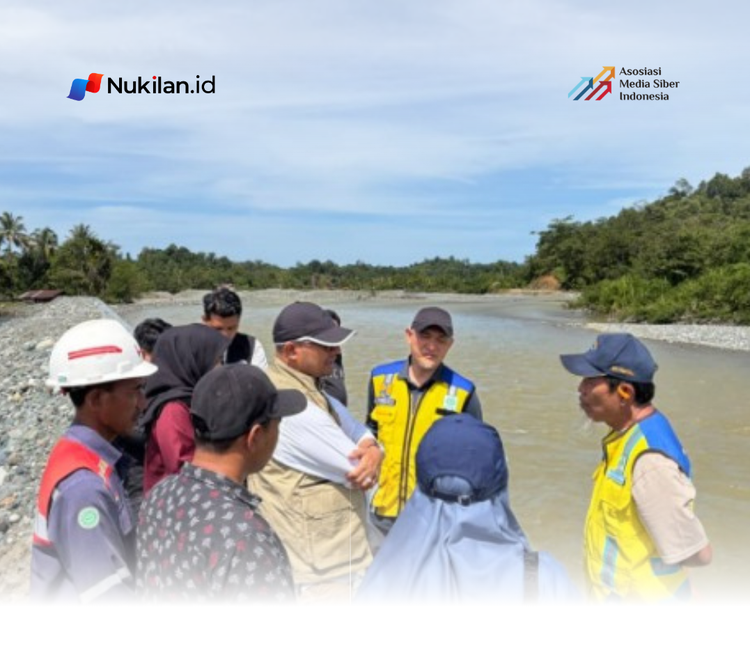 Balai Wilayah Sungai (BWS) Sumatera I bersama Satuan Tugas Percepatan Rehabilitasi dan Rekonstruksi (Satgas PRR Rehab & Rekon) meninjau sejumlah lokasi pekerjaan penanggulangan bencana dan tanggap darurat di Kabupaten Aceh Barat, Sabtu (8/8/2026). (FOTO: BWS)