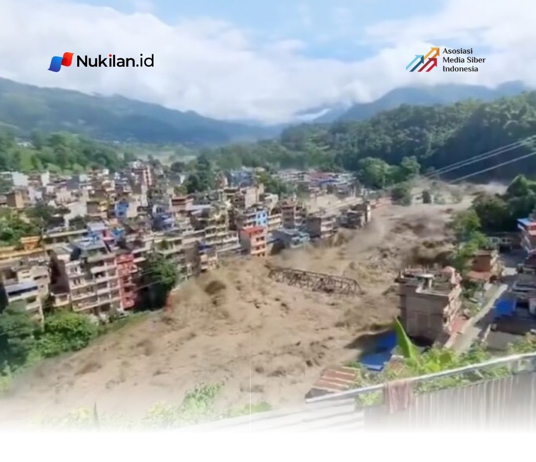 Banjir bandang yang melanda wilayah Nepal sejak Rabu (26/8/2026) menewaskan ratusan orang. (Foto: SOCIAL MEDIA)