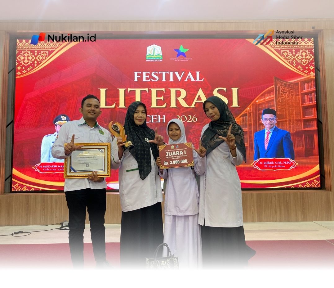 MIN 8 Aceh Besar Juara Pertama Lomba Video Literasi, Siap Bawa Nama Aceh di Tingkat Nasional. (FOTO; FOR NUKILAN)