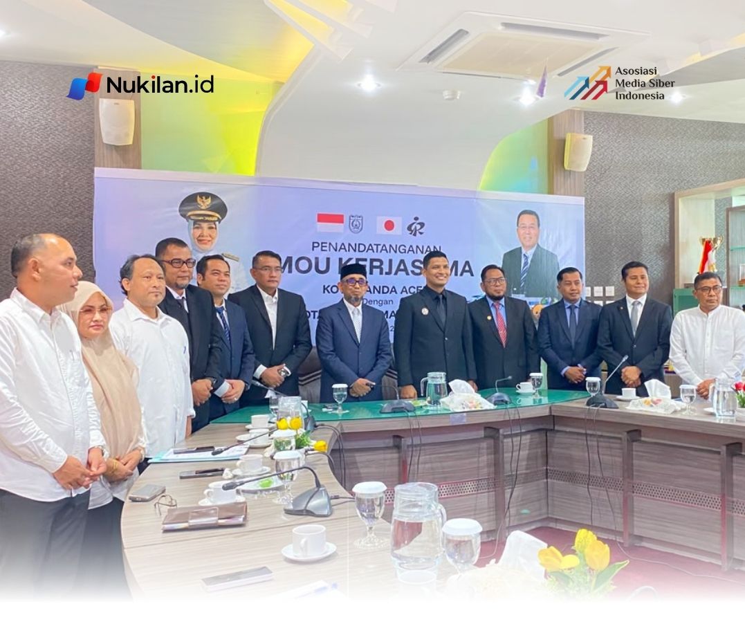 Pemerintah Kota Banda Aceh dan Kota Higashimatsushima, Jepang, kembali memperkuat hubungan kerja sama melalui penandatanganan Memorandum of Understanding (MoU) yang dilakukan secara daring, Rabu (26/8/2026). (Foto: For Nukilan)