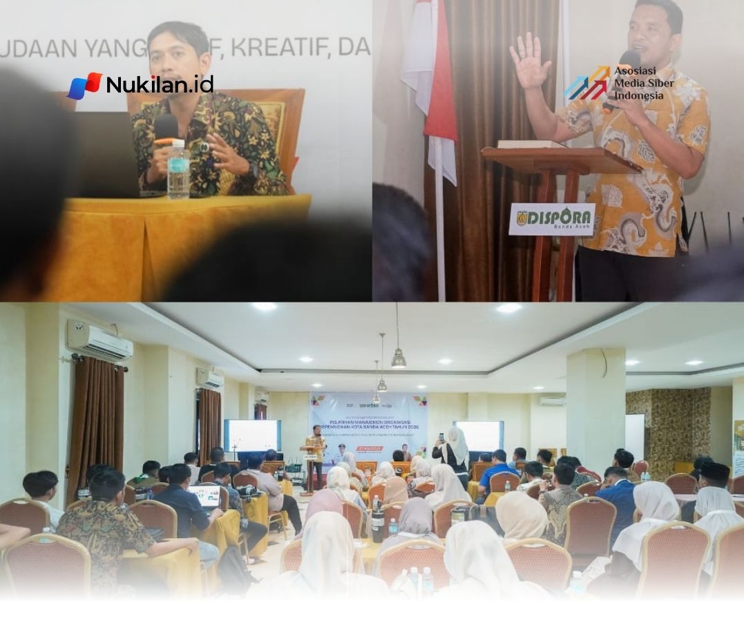Dinas Pemuda dan Olahraga (Dispora) Kota Banda Aceh menggelar Pelatihan Manajemen Organisasi Kepemudaan Kota Banda Aceh Tahun 2026, Kamis (27/8/2026). (Foto: For Nukilan)