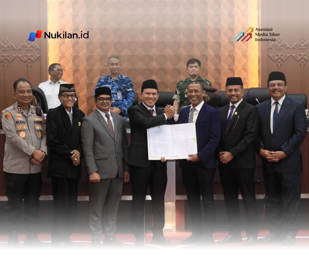 Seluruh fraksi di Dewan Perwakilan Rakyat Aceh (DPRA) menyatakan setuju terhadap Rancangan Qanun Aceh tentang Pertanggungjawaban Pelaksanaan Anggaran Pendapatan dan Belanja Aceh (APBA) Tahun Anggaran 2025. (Foto: For Nukilan)