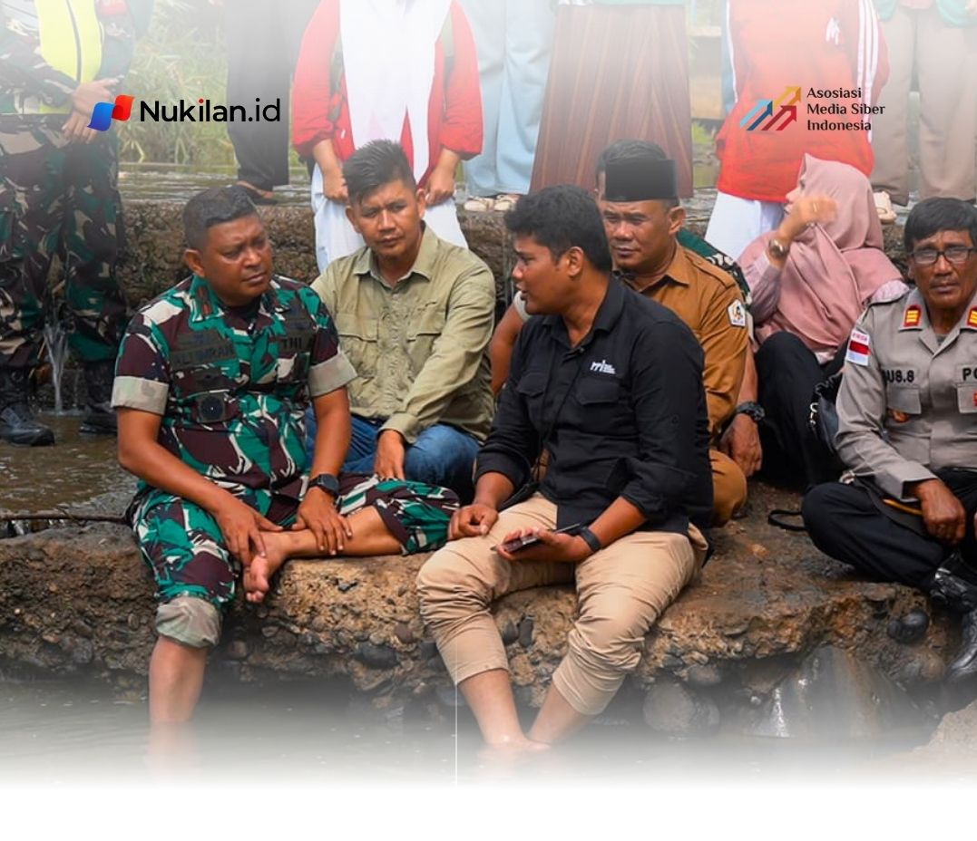 Brigjen TNI Ali Imran dalam sebuah tayangan podcast yang berlangsung di Gampong Saweuk, Kecamatan Kuta Makmur, Kabupaten Aceh Utara, Rabu (5/8/2026). (Foto: For Nukilan)