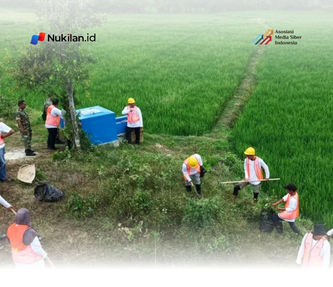 Semangat memperingati HUT ke-81 Republik Indonesia diwujudkan melalui aksi nyata menjaga infrastruktur pertanian. Balai Wilayah Sungai (BWS) Sumatera I bersama Pemerintah Kabupaten Aceh Besar dan masyarakat menggelar Gerakan Irigasi Bersih di kawasan persawahan Montasik, Jumat (7/8/2026). (Foto: SDA PU)
