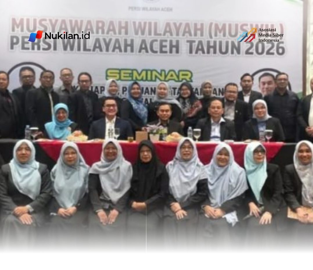 Direktur RSUD Meuraxa sekaligus Sekretaris Persatuan Rumah Sakit Seluruh Indonesia (PERSI) Aceh, dr. Emiralda, M.Kes, menghadiri Musyawarah Wilayah (Muswil) PERSI Aceh di Ballroom Hotel Ayani, Sabtu, 8 Agustus 2026. (Foto: For Nukilan)