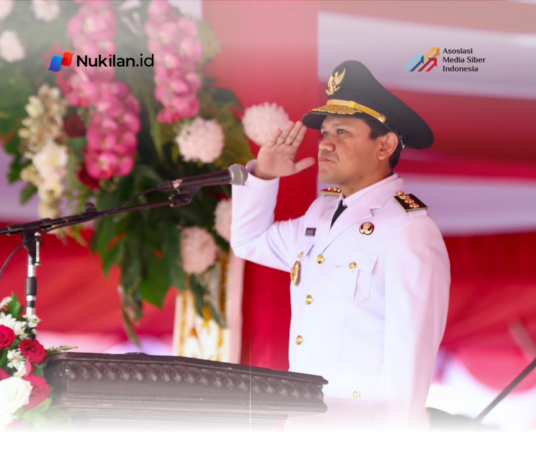 Wakil Gubernur Aceh Fadhlullah (Dek Fadh) memimpin upacara peringatan Hari Ulang Tahun (HUT) ke-81 Kemerdekaan Republik Indonesia di Lapangan Blang Padang, Banda Aceh, Senin (17/8/2026). (Foto: For Nukilan0