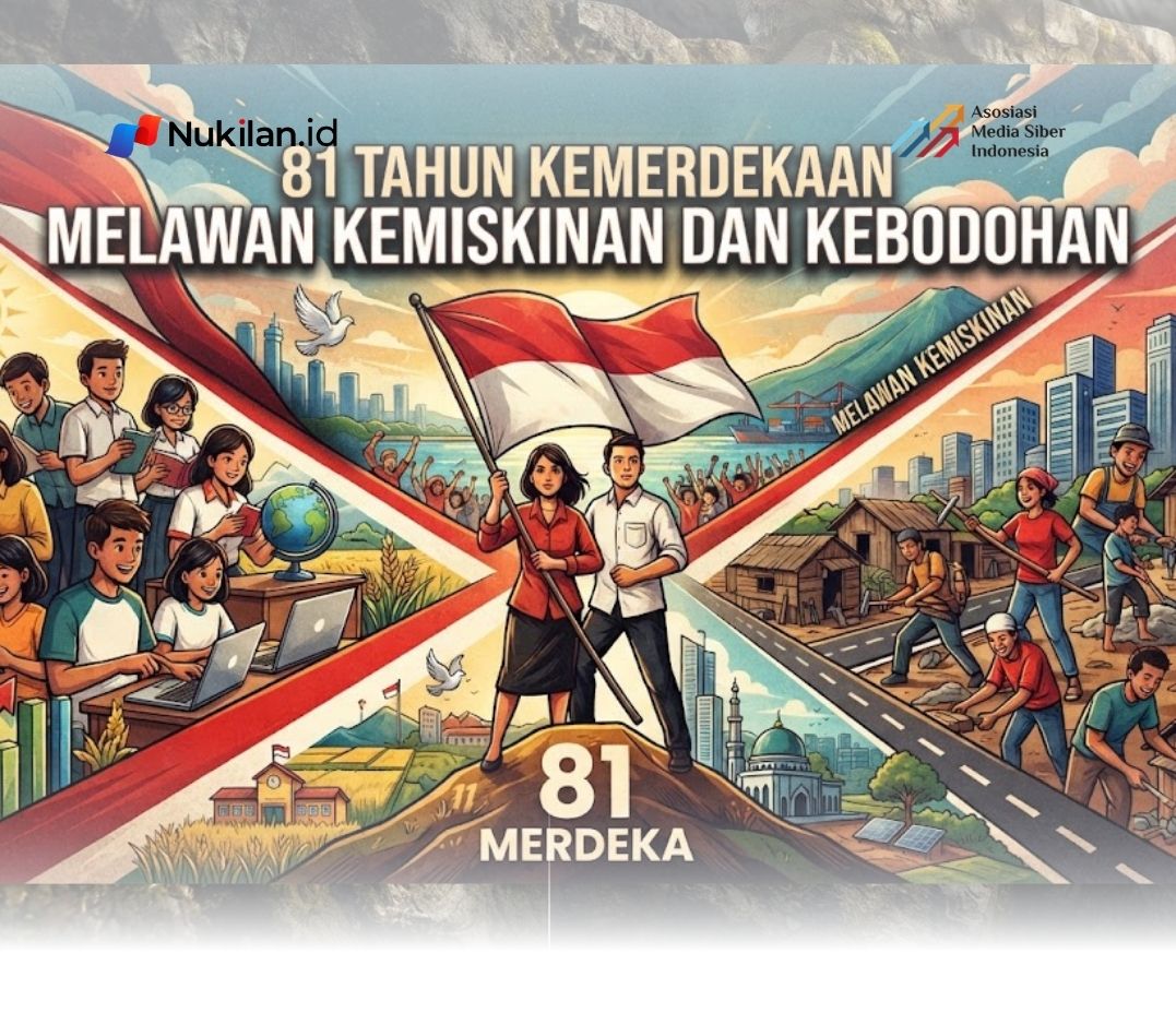 Ilustrasi 81 Tahun Kemerdekaan RI. (Foto: Gemini AI)