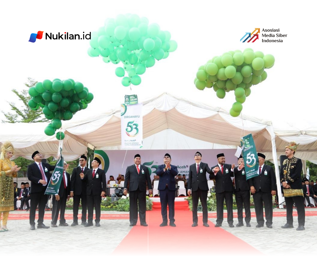 Upacara HUT ke-53 Bank Aceh yang berlangsung di Lapangan Expo UMKM Bank Aceh, Banda Aceh, Kamis (6/8/2026). (FOTO: BAS)