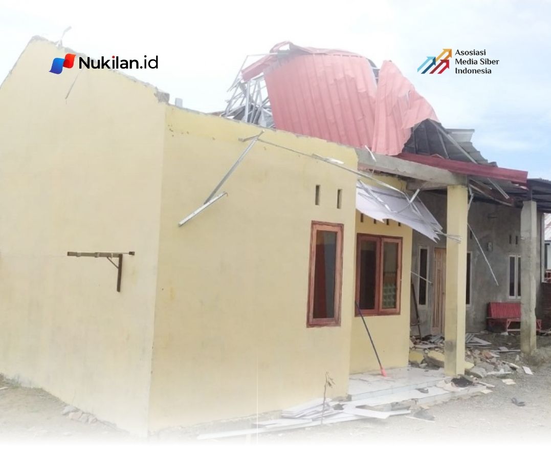 Angin Kencang Rusak Empat Bangunan di Aceh Besar, 16 Warga Terdampak. (Foto: For Nukilan)