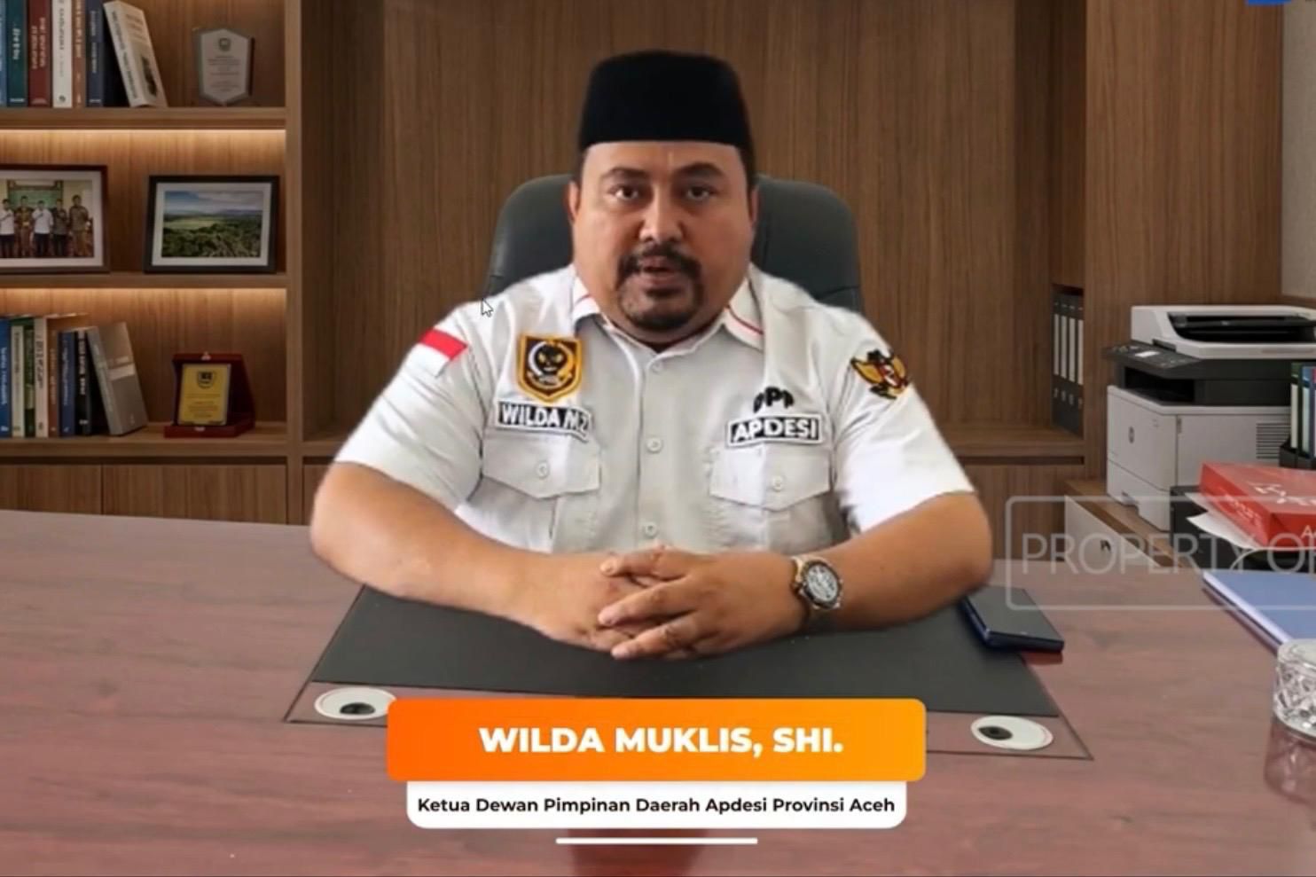 Ketua Dewan Pimpinan Daerah Asosiasi Pemerintah Desa Seluruh Indonesia (APDESI) Provinsi Aceh, Wilda Muklis, SHI. (Foto: For Nukilan)
