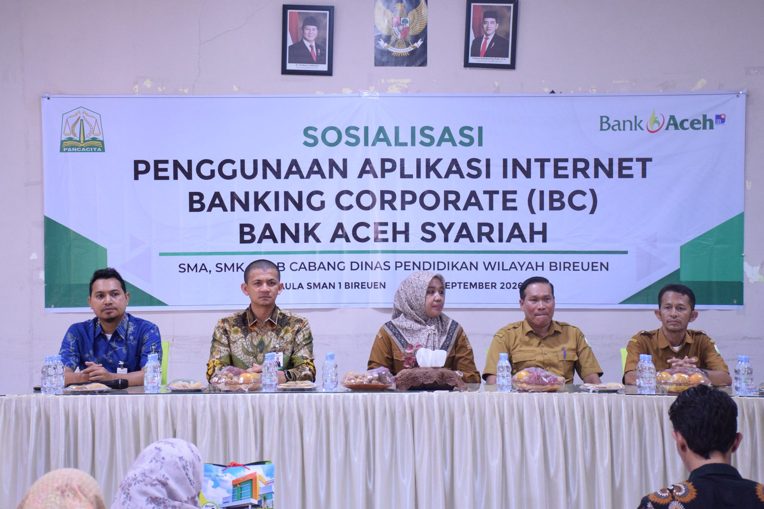 Bank Aceh Perkuat Digitalisasi Sekolah, Sosialisasikan Internet Banking Corporate di Bireuen