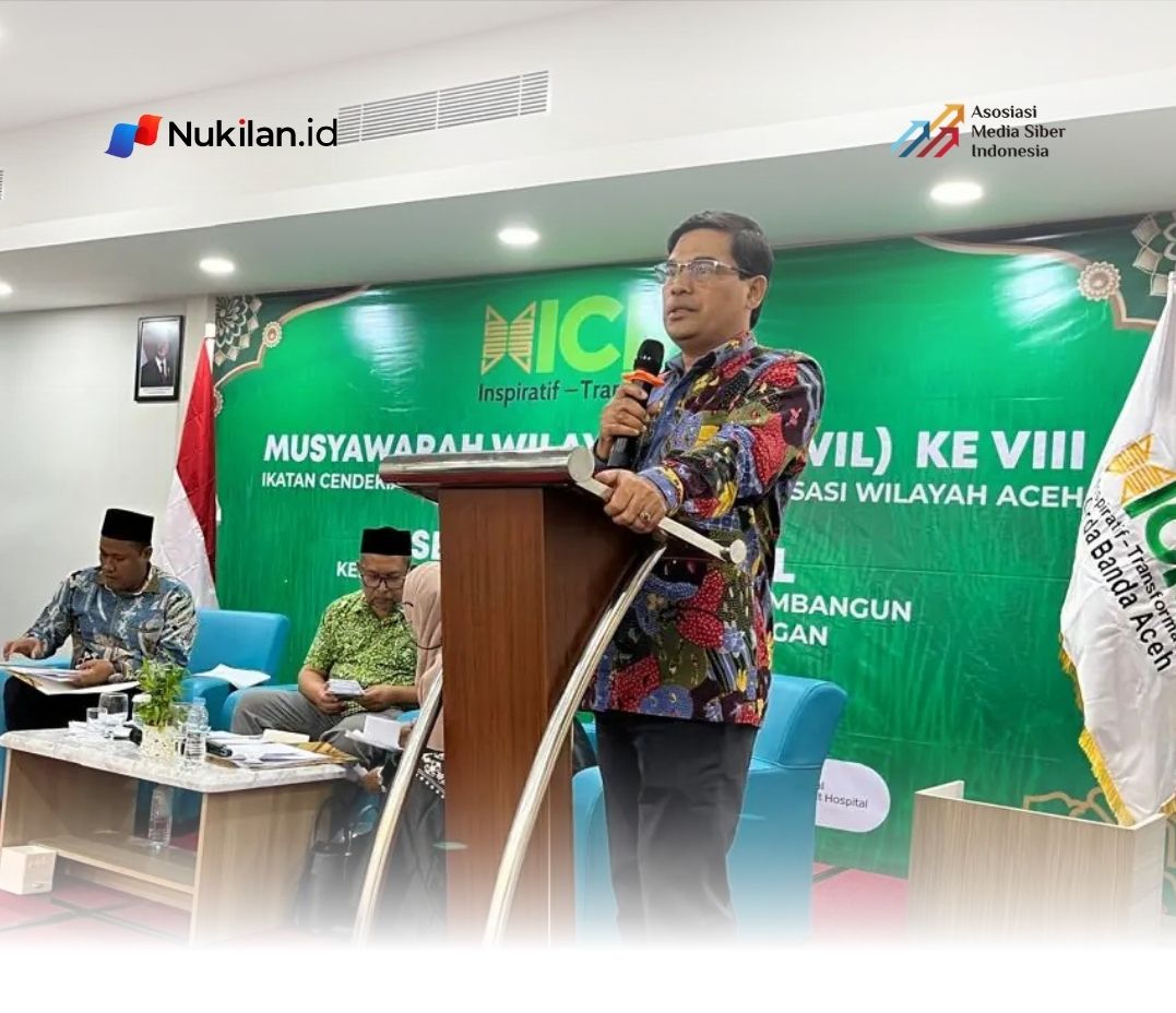 Rektor Universitas Islam Negeri (UIN) Ar-Raniry Banda Aceh, Prof. Mujiburrahman, dipercaya memimpin Majelis Pengurus Wilayah (MPW) Ikatan Cendekiawan Muslim se-Indonesia (ICMI) Orwil Aceh untuk periode 2026-2031. (Foto: For Nukilan)