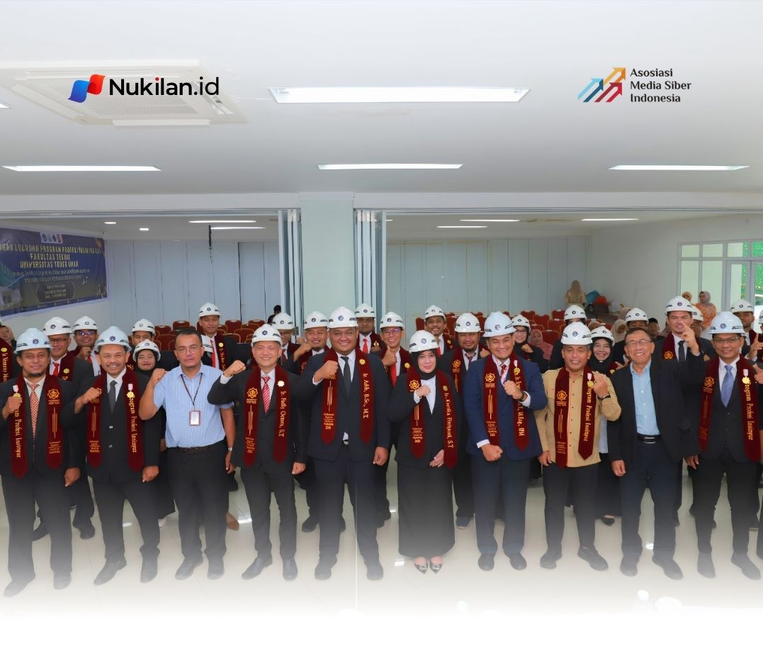 Sebanyak 29 lulusan Angkatan I Program Profesi Insinyur (PPI) Fakultas Teknik Universitas Teuku Umar (UTU) resmi dikukuhkan dan mengambil sumpah profesi, Rabu (16/9/2026). (Foto: For Nukilan)