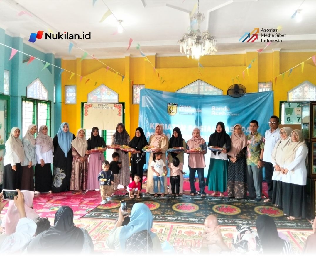 Dinas Kesehatan Kota Banda Aceh menggelar sosialisasi mengenai pemenuhan nutrisi anak dan pentingnya periode 1.000 Hari Pertama Kehidupan (HPK) di Gampong Lamdingin, Kecamatan Kuta Alam, Rabu (16/9/2026). (Foto: For Nukilan)