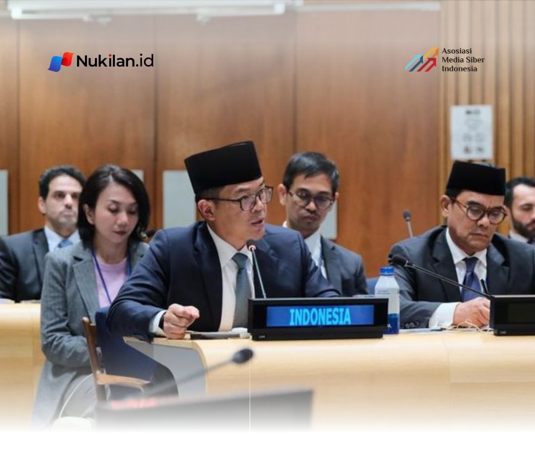 Menteri Luar Negeri Sugiono menyampaikan pendapat dalam sidang umum PBB. (FOTO: Tim Media Menlu)