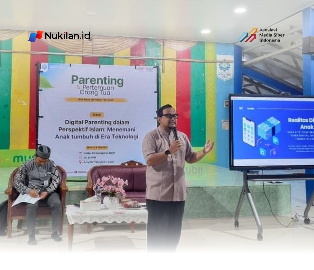 Kegiatan Parenting SDIT Nurul Fikri Aceh yang digelar pada Sabtu, 26 September 2026, dengan tema “Digital Parenting dalam Perspektif Islam: Menemani Anak Tumbuh di Era Teknologi.” (Foto: For Nukilan)