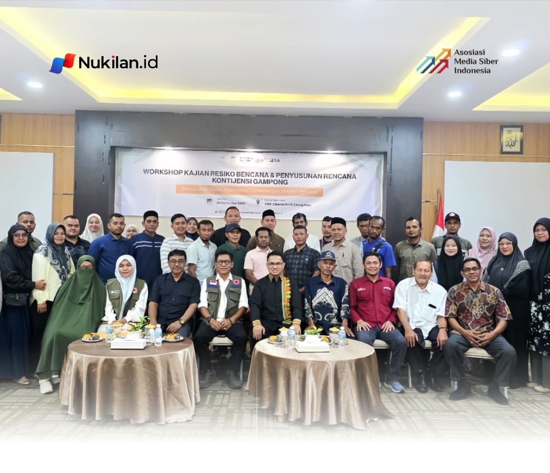 Forum Bangun Aceh (FBA) menggelar Workshop Kajian Risiko Bencana dan Penyusunan Rencana Kontijensi (RENKON) Gampong bertema “Menuju Aceh Besar yang Inklusif Disabilitas dan Tangguh Bencana” di Hotel Jeumpa Meinthem, SMK3 Banda Aceh, Lhong Raya, Selasa (29/9/2026). (FOTO: FOR NUKILAN)