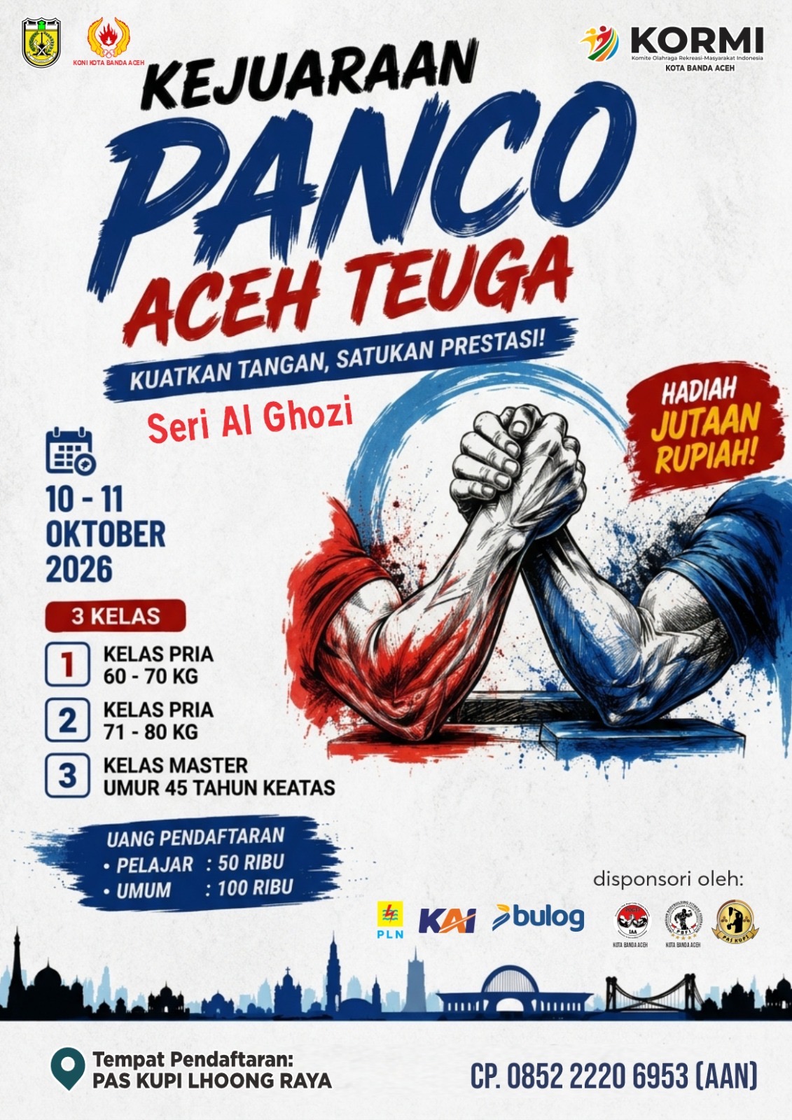 Flayer Kejuaraan Panco Aceh Teuga. (Foto: For Nukilan)