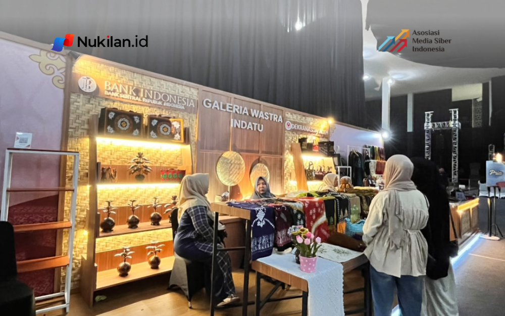 Stan Wastra Dekranasda Aceh di Meuseuraya Festival 2026. (Foto: Nukilan/Rezi)
