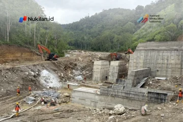 Pembangunan Sabo Dam Pepelah. (Foto: Kemendagri)