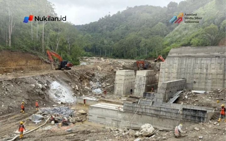 Pembangunan Sabo Dam Pepelah. (Foto: Kemendagri)