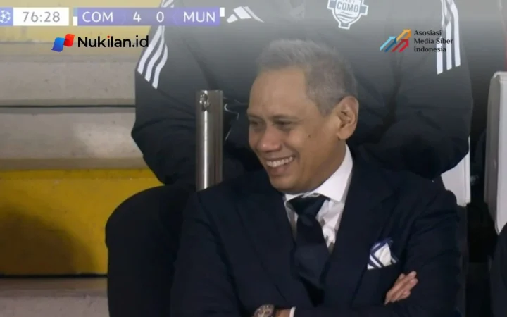 Mirwan Suwarso Tersenyum, Como 1907 Bantai Manchester United 4-1 di Liga Champions. (Foto: Instagram)