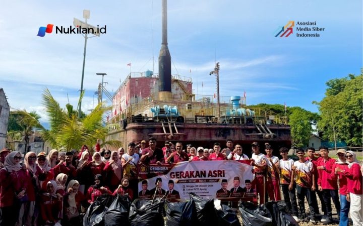 Dewan Pimpinan Cabang (DPC) Partai Gerindra Kota Banda Aceh menggelar aksi gotong royong di kawasan objek wisata Kapal PLTD Apung, Gampong Punge Blang Cut, Banda Aceh, Minggu (4/10/2026). (Foto: DPC Gerindra Banda Aceh)
