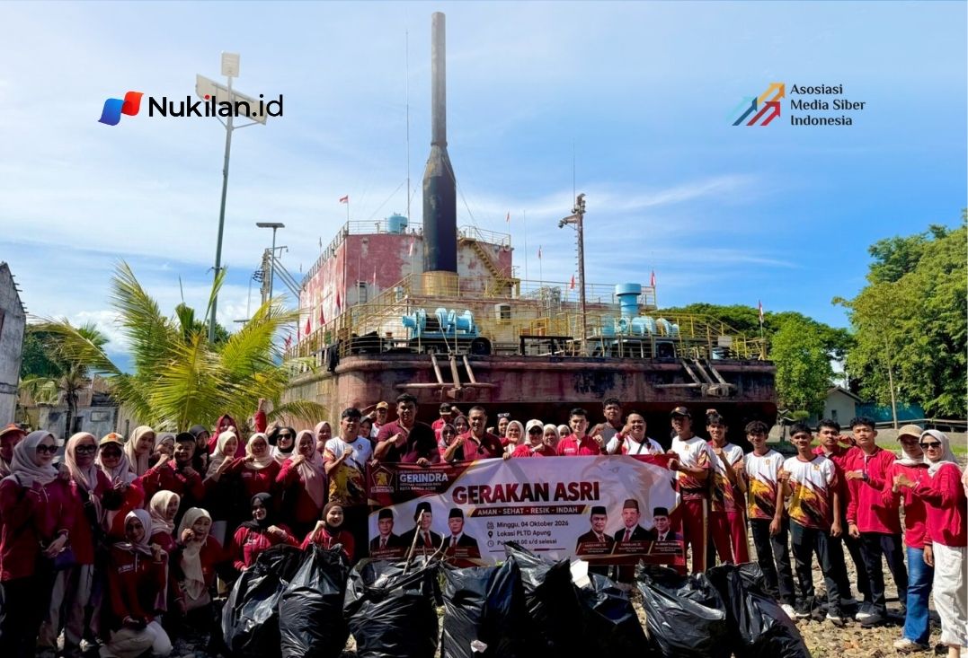 Dewan Pimpinan Cabang (DPC) Partai Gerindra Kota Banda Aceh menggelar aksi gotong royong di kawasan objek wisata Kapal PLTD Apung, Gampong Punge Blang Cut, Banda Aceh, Minggu (4/10/2026). (Foto: DPC Gerindra Banda Aceh)