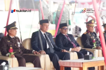 Ketua Komisi VII Dewan Perwakilan Rakyat Aceh (DPRA), Ilmiza Sa'aduddin Jamal, menghadiri Upacara Peringatan Hari Ulang Tahun (HUT) ke-81 Tentara Nasional Indonesia (TNI) di Lapangan Blang Padang, Kota Banda Aceh, Senin, 5 Oktober 2026. (FOTO: HUMAS DPRA)