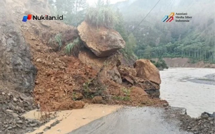 Hujan berintensitas tinggi yang disertai angin kencang memicu tanah longsor di sejumlah wilayah Kabupaten Gayo Lues, Aceh, Selasa, 6 Oktober 2026. (FOTO: BPBA)