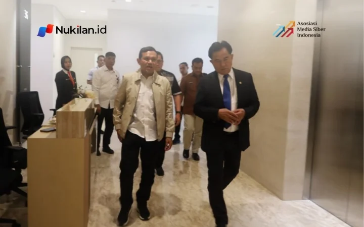 Wakil Gubernur Aceh Fadhlullah atau Dek Fadh bersama Bupati Aceh Tengah Haili Yoga melakukan pertemuan dengan Menteri Koordinator Bidang Hukum, HAM, Imigrasi, dan Pemasyarakatan Yusril Ihza Mahendra di Kantor Kemenko Kumham Imipas, Jakarta, Rabu (7/10/2026). (FOTO: FOR NUKILAN)