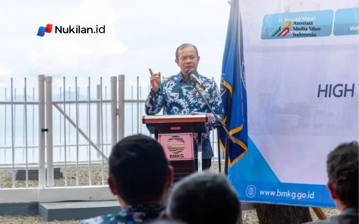 Badan Meteorologi, Klimatologi, dan Geofisika (BMKG) meresmikan pengoperasian High Frequency (HF) Radar Array di Ujong Batee, Kabupaten Aceh Besar, Aceh, Kamis (8/10/2026). (Foto: BMKG)