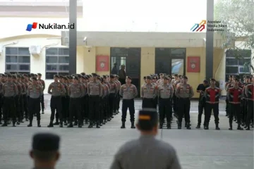 Personel gabungan mengikuti apel kesiapan pengamanan muzakarah ulama di Banda Aceh, Jumat (9/10/2026). (Foto: Bidhumas Polda Aceh)