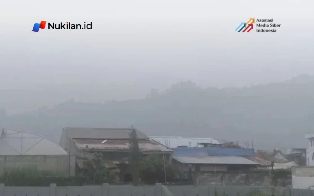 Kabut asap yang terlihat di langit Takengon, Kabupaten Aceh Tengah, Kamis 15 Oktober 2026.(Foto: RRI/Fitra J)