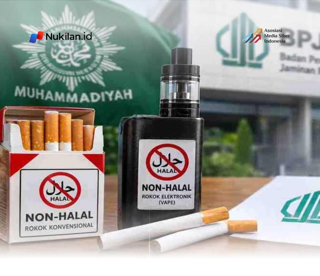 Produk rokok dan vape berlabel nonhalal yang didorong oleh Muhammadiyah kepada BPJPH demi perlindungan kesehatan publik. (Foto: mudanews.com)