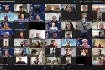 Pertemuan daring Zoom peringatan Sumpah Pemuda Diaspora Indonesia di Belanda yang turut dihadiri Anggota DPR Komisi 13, Rieke Diah Pitaloka dan Yanuar Arif Wibowo. (Foto: Dok Pokja Kewarganegaraan Ganda)