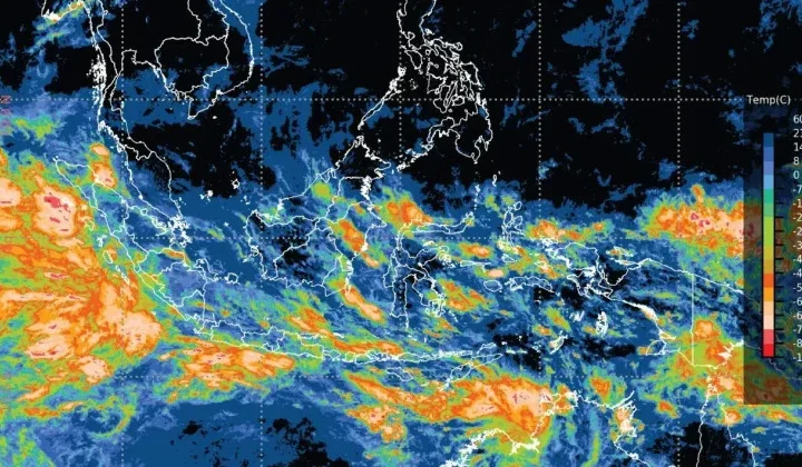 BMKG waspadai hujan lebat di lima wilayah Aceh akibat Bibit Siklon 91B. (Foto: BMKG)