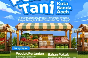 Pemko Banda Aceh akan mengadakan Pasar Tani pada 27–28 Oktober 2026 di Taman Bustanul Salatin, kawasan Taman Sari, Kota Banda Aceh. (Foto: Dok Pemko Banda Aceh)