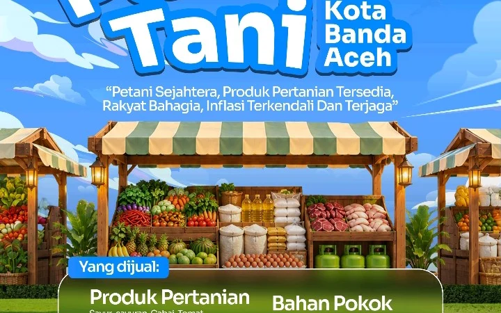 Pemko Banda Aceh akan mengadakan Pasar Tani pada 27–28 Oktober 2026 di Taman Bustanul Salatin, kawasan Taman Sari, Kota Banda Aceh. (Foto: Dok Pemko Banda Aceh)